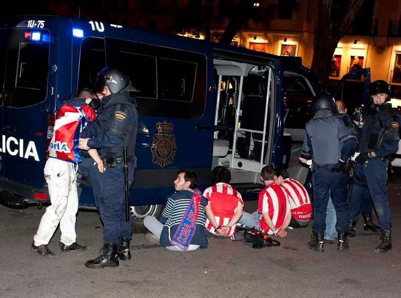 Ligue Europa : arrestations à Madrid