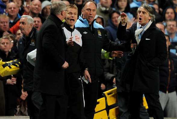 Photo : Mancini fait taire Sir Alex