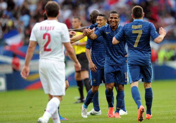 Les Bleus ont joué une mi-temps