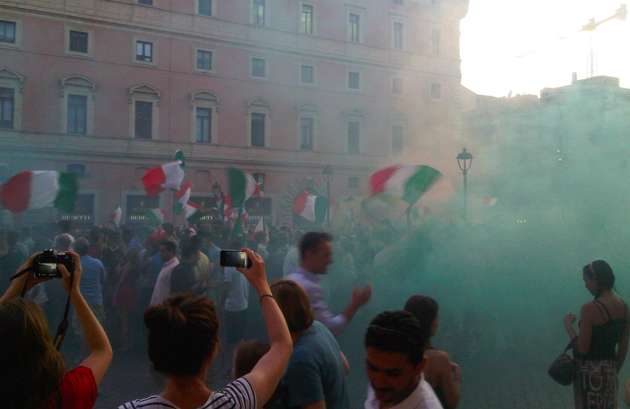 On a maté Italie-Angleterre à Rome