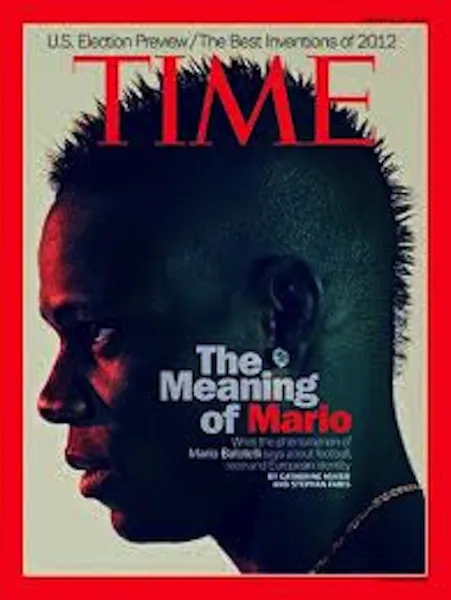 Photo : Mario Balotelli en couv’ du Time