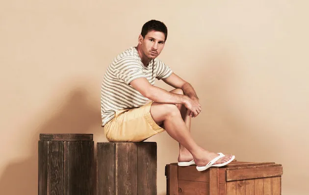 Photo : Messi et ses tongs