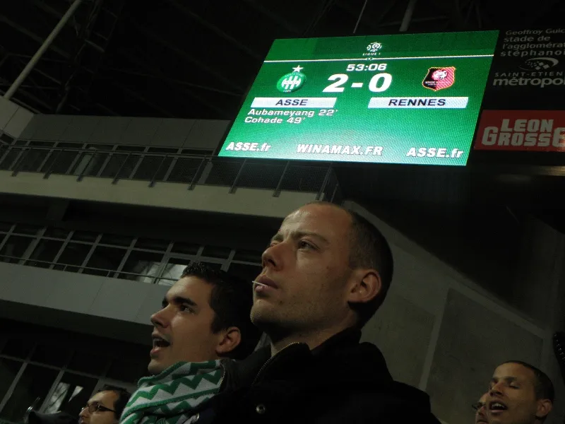 On était à Saint-Étienne-Rennes dans le kop Nord