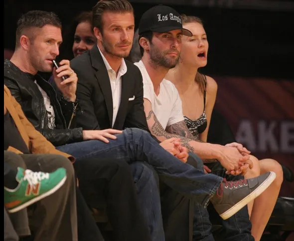 Photo : David Beckham fan des Lakers