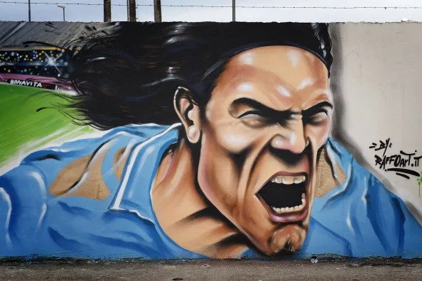 Photo : Cavani en graffiti