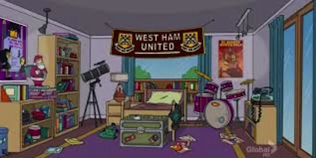 Photo : West Ham dans les Simpsons