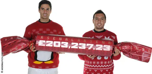 Photo : Arteta et Cazorla