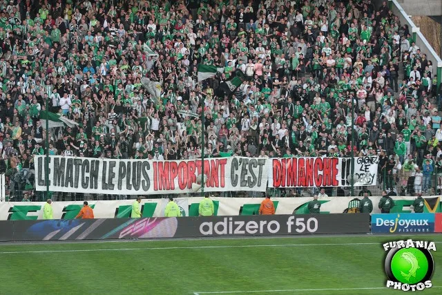 Photo: Les supporters stéphanois préviennent