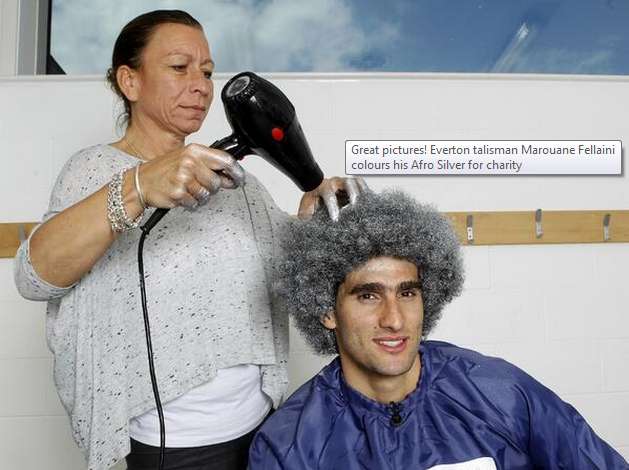 Photo : Fellaini teint son afro