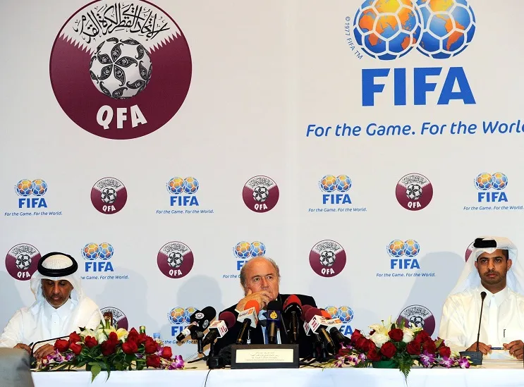 Une manif contre le Mondial 2022 au Qatar