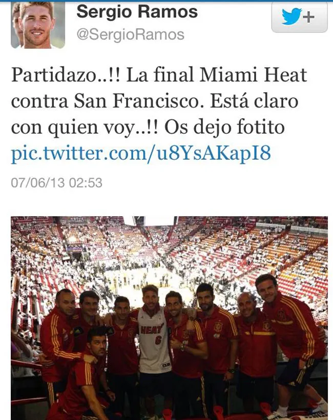 Photo : la Roja aux finales NBA