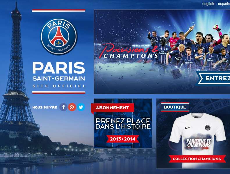 Photo : le nouveau logo du PSG entre en scène