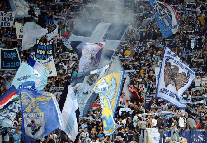 La Curva Nord laziale sera vide