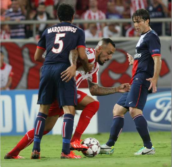 En direct : Paris S-G &#8211; Olympiakos Le Pirée (2 &#8211; 1)