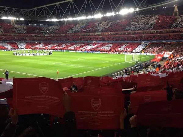 Photo : Le tifo d&rsquo;Arsenal