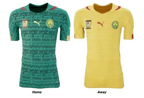 Maillot des supporters de la Coupe du Monde du Cameroun (Jaune