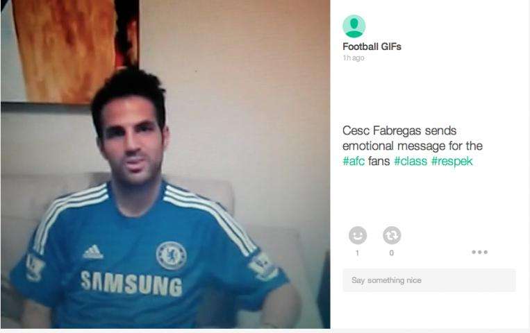 Vine : Fàbregas parle aux Blues