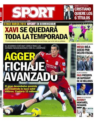 Photo : Agger pourrait signer au Barça