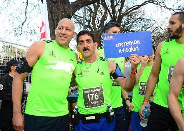 Jonás Gutiérrez au marathon de Buenos Aires