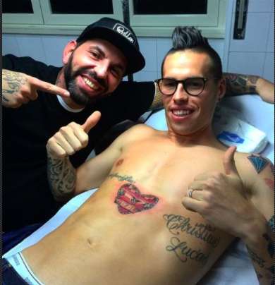 Photo : Cœur sur Hamsik