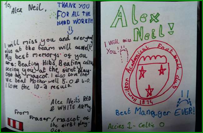 La lettre adorable d&rsquo;un jeune fan à Alex Neil