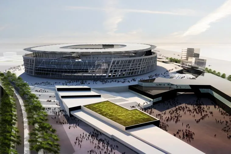 Photo : le futur stade de la Roma