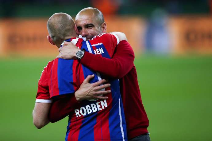 Robben et les discussions avec Guardiola