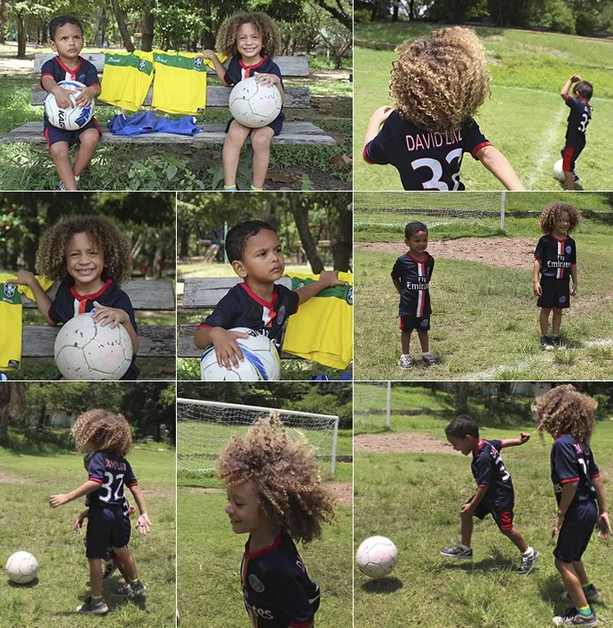 Les enfants sosies de Silva et Luiz aux couleurs du PSG