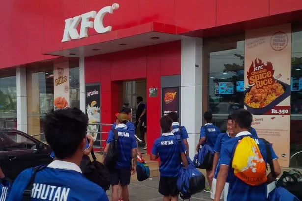 KFC pour les joueurs du Bhoutan