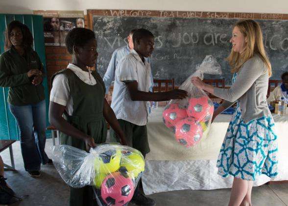 Chelsea Clinton, passion ballon rond