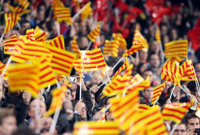 C1 : le Barça sanctionné pour des drapeaux catalans