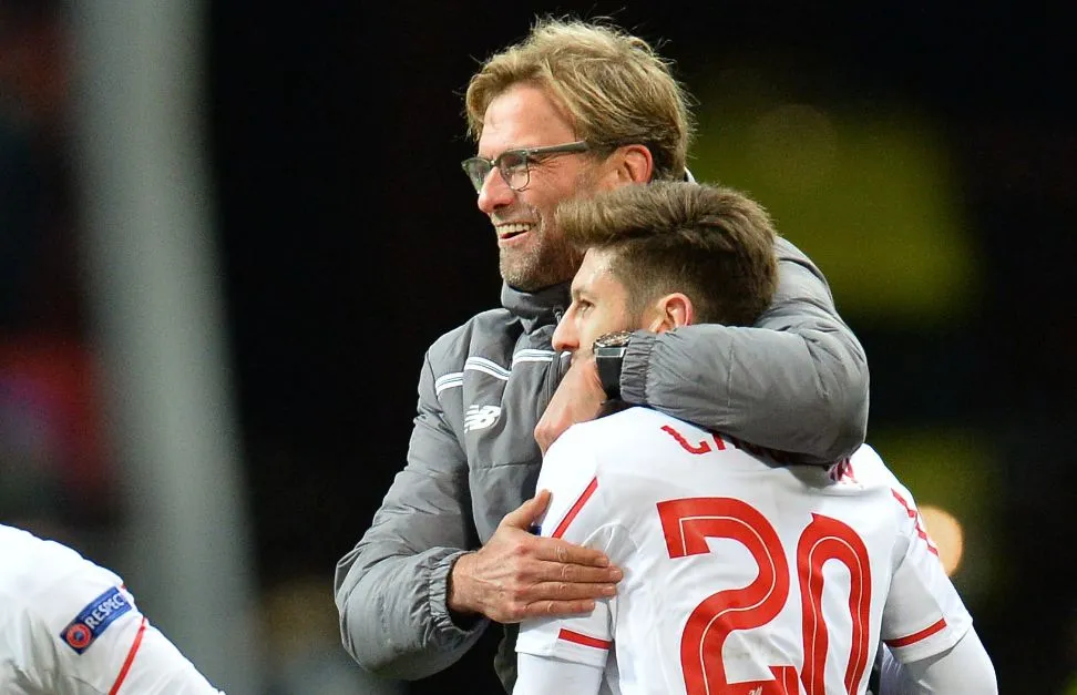 Lallana kiffe depuis l’arrivée de Klopp