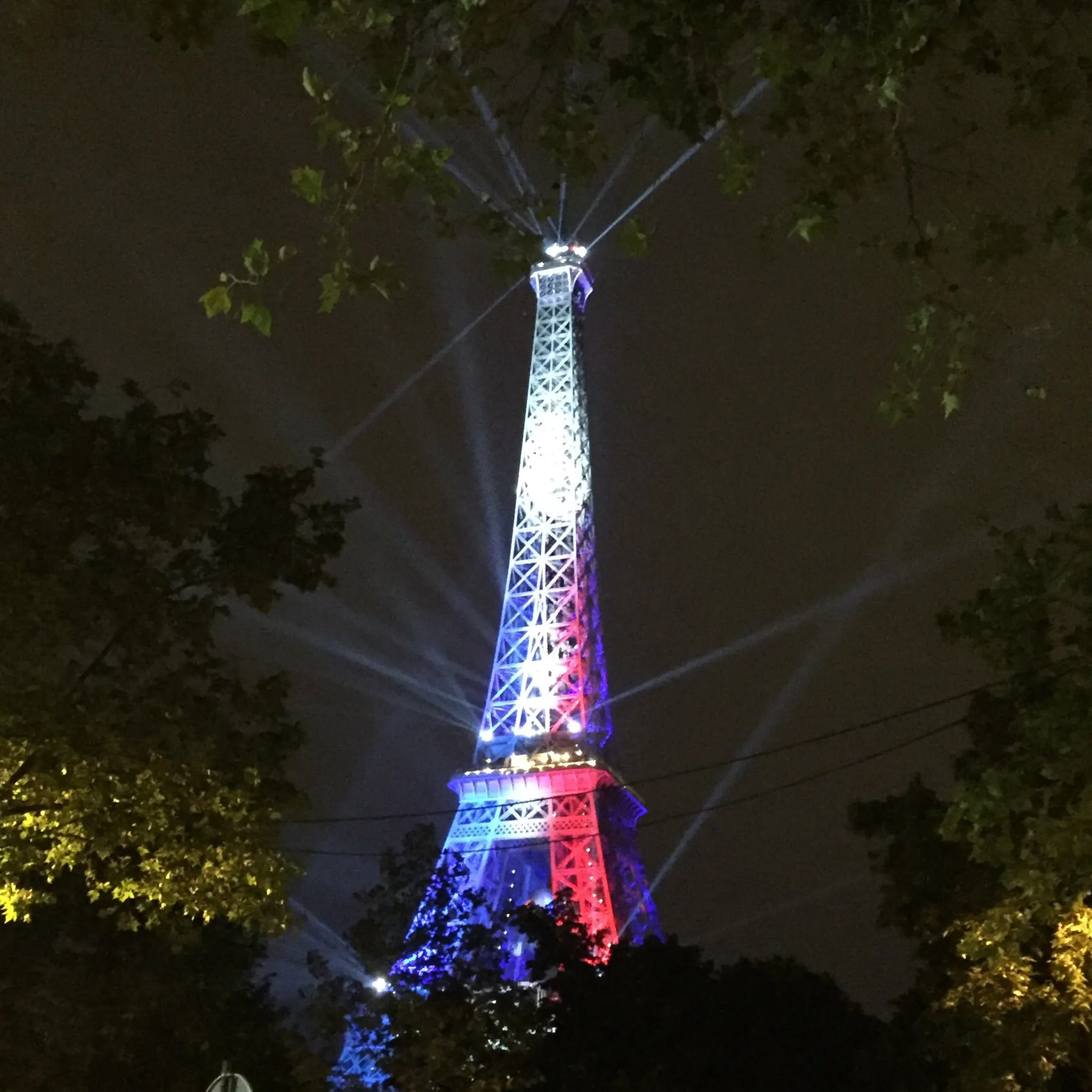 Une tour Eiffel illuminée aux bonnes couleurs