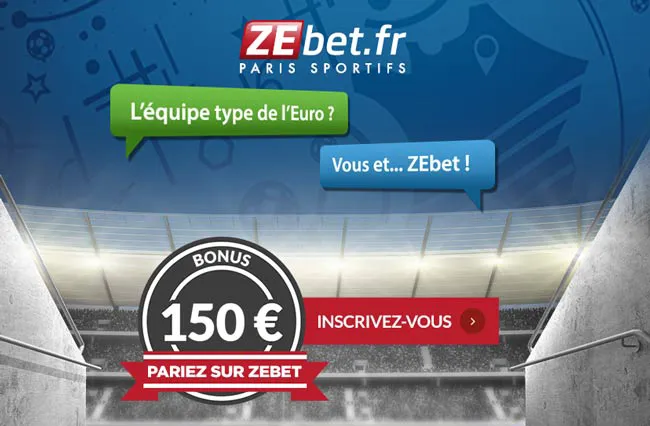 150€ offerts par ZEbet pendant l&rsquo;Euro !