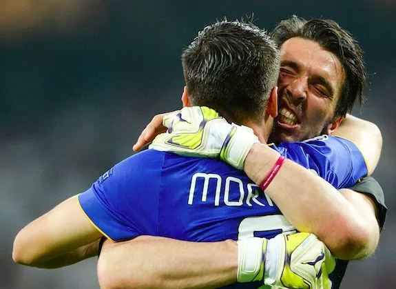 Buffon : «<span style="font-size:50%">&nbsp;</span>Morata n&rsquo;est pas conscient de combien il est fort<span style="font-size:50%">&nbsp;</span>»