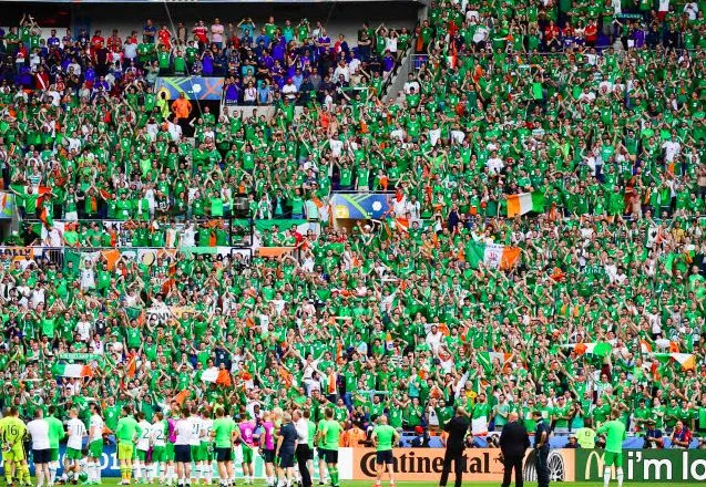 La médaille de Paris pour les fans Irlandais