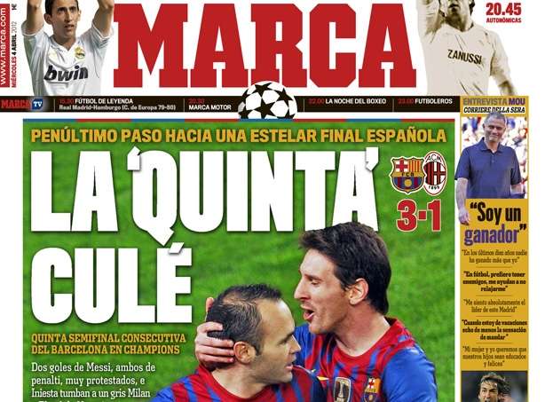 Barça/Milan vu par la presse européenne