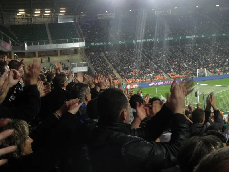 On était à Saint-Étienne-Rennes dans le kop Nord