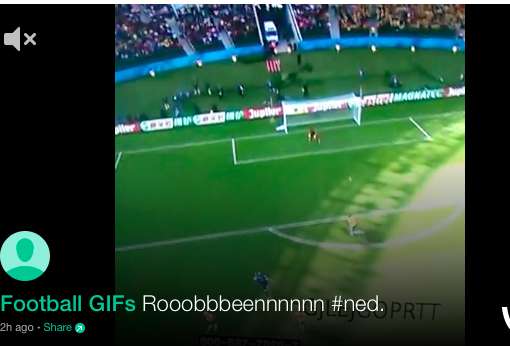 Vine : Ouverture du score de Robben