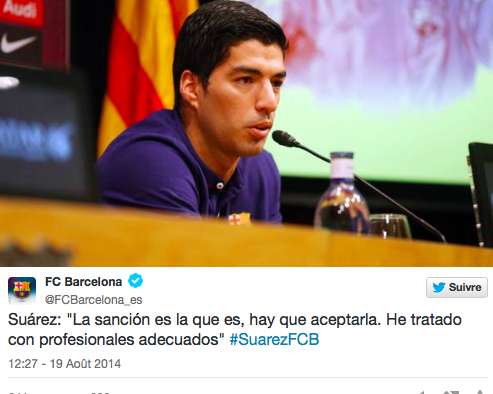 Suárez a vu des « professionnels »