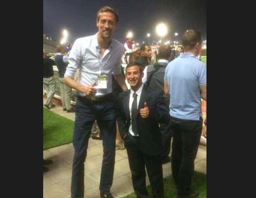 Peter Crouch d&rsquo;humeur blagueuse