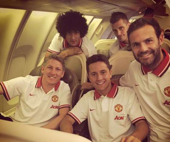 Photos : les recrues de Manchester United dans l&rsquo;avion