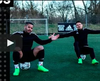 Koke joue au foot-bowling pour Adidas