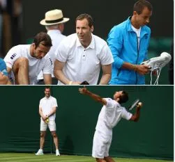 Petr Čech ramasseur de balles à Wimbledon