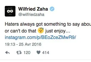 Zaha fait une faute dans son prénom