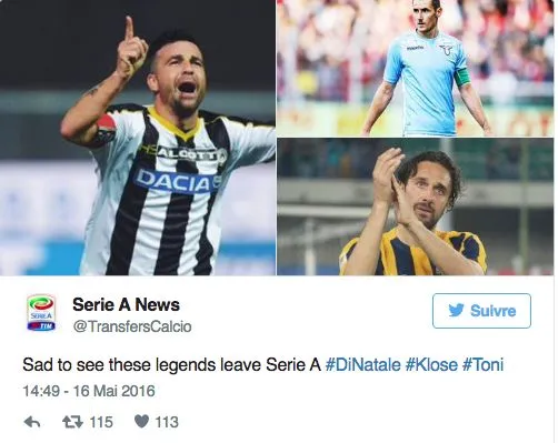 Une saison de Serie A sur les réseaux sociaux