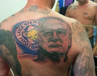 Le tatouage fou d’un fan de Leicester