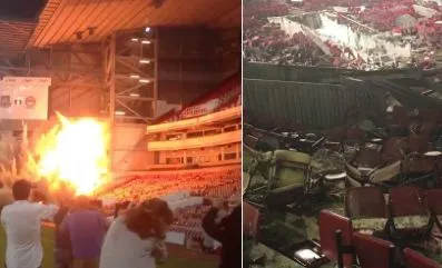 L’ancien stade de West Ham détruit