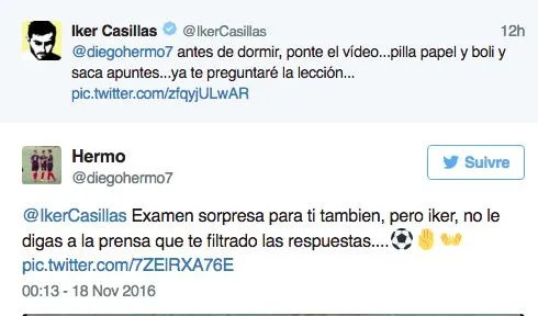 Casillas se défend sur Twitter