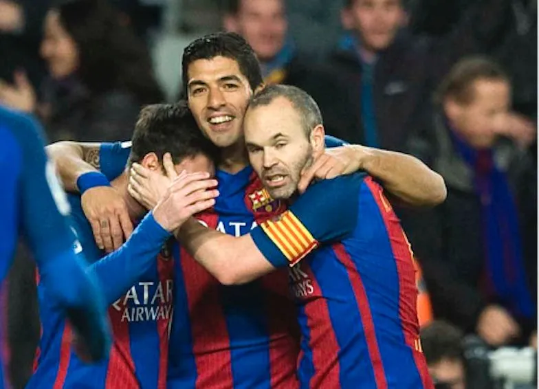 Iniesta et la MSN relancent le Barça